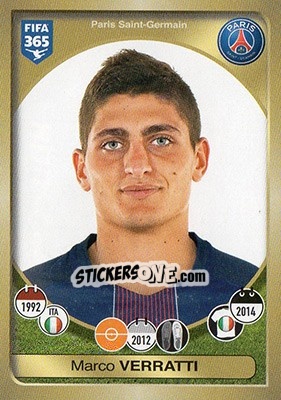 Cromo Marco Verratti - FIFA 365: 2016-2017 - Panini