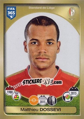 Sticker Matthieu Dossevi - FIFA 365: 2016-2017 n. 183 - Panini