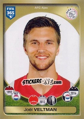 Cromo Joël Veltman - FIFA 365: 2016-2017 - Panini