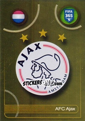 Sticker AFC Ajax logo - FIFA 365: 2016-2017 n. 195 - Panini