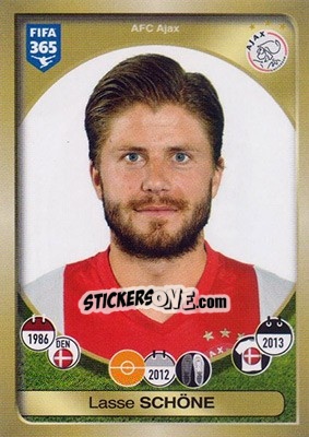 Cromo Lasse Schöne - FIFA 365: 2016-2017 - Panini