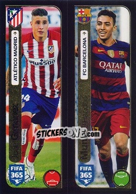 Sticker José Giménez (Atlético de Madrid) / Munir El Haddadi (FC Barcelona) - FIFA 365: 2016-2017 - Panini