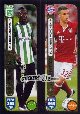 Sticker Marlos Moreno (Atletico Nacional) / Joshua Kimmich (Fc Bayern München) - FIFA 365: 2016-2017 n. 211 - Panini