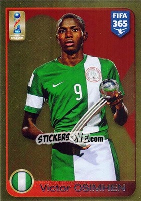 Cromo Victor Osimhen (Nigeria) - Adidas Silver Ball - FIFA 365: 2016-2017 - Panini