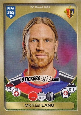 Sticker Michael Lang - FIFA 365: 2016-2017 n. 219 - Panini