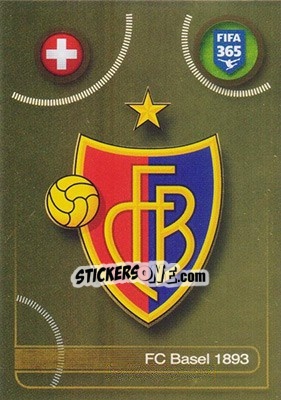 Sticker FC Basel 1893 logo - FIFA 365: 2016-2017 n. 221 - Panini
