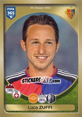 Sticker Luca Zuffi - FIFA 365: 2016-2017 - Panini