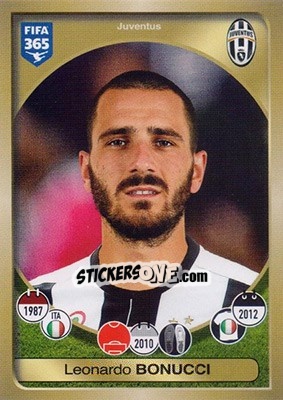 Sticker Leonardo Bonucci - FIFA 365: 2016-2017 - Panini