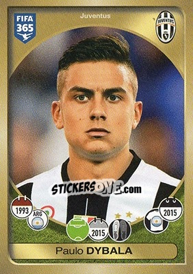 Sticker Paulo Dybala - FIFA 365: 2016-2017 n. 242 - Panini