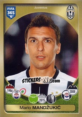 Sticker Mario Mandžukic - FIFA 365: 2016-2017 n. 243 - Panini