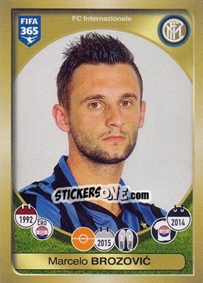 Sticker Marcelo Brozovic - FIFA 365: 2016-2017 n. 253 - Panini