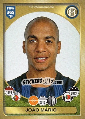 Sticker João Mário - FIFA 365: 2016-2017 n. 253it - Panini