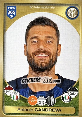 Sticker Antonio Candreva - FIFA 365: 2016-2017 n. 254it - Panini
