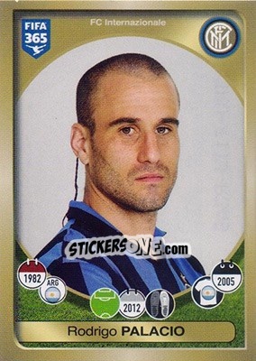 Sticker Rodrigo Palacio - FIFA 365: 2016-2017 - Panini