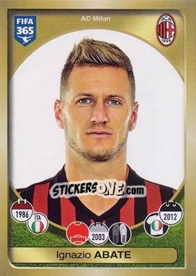 Cromo Ignazio Abate - FIFA 365: 2016-2017 - Panini