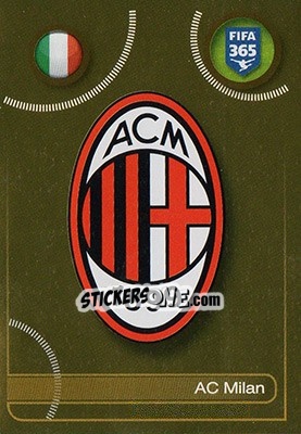 Sticker AC Milan logo - FIFA 365: 2016-2017 n. 263 - Panini