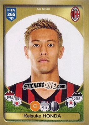 Sticker Keisuke Honda - FIFA 365: 2016-2017 n. 268 - Panini