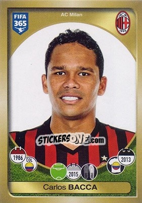 Sticker Carlos Bacca - FIFA 365: 2016-2017 n. 271 - Panini