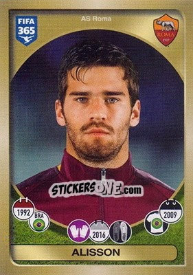 Sticker Alisson - FIFA 365: 2016-2017 n. 272 - Panini