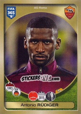 Sticker Antonio Rüdiger - FIFA 365: 2016-2017 n. 274 - Panini