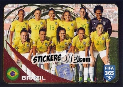 Sticker Brazil - FIFA 365: 2016-2017 - Panini