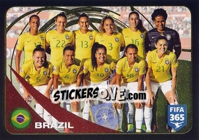 Sticker Brazil - FIFA 365: 2016-2017 n. 293 - Panini