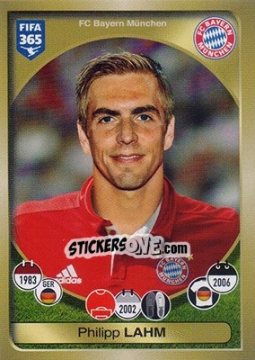 Sticker Philipp Lahm - FIFA 365: 2016-2017 n. 297 - Panini