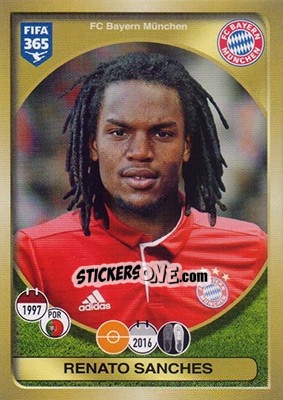 Sticker Renato Sanches - FIFA 365: 2016-2017 n. 305 - Panini