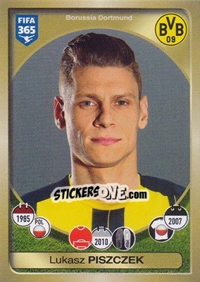 Sticker Lukasz Piszczek - FIFA 365: 2016-2017 n. 313 - Panini