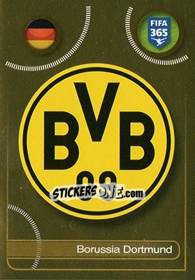 Sticker Borussia Dortmund logo - FIFA 365: 2016-2017 n. 315 - Panini