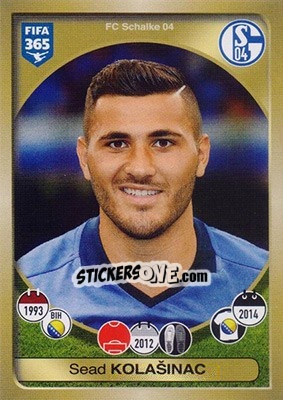 Sticker Sead Kolašinac - FIFA 365: 2016-2017 - Panini