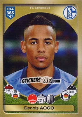 Figurina Dennis Aogo - FIFA 365: 2016-2017 - Panini