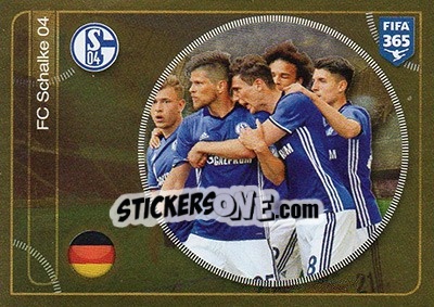 Sticker FC Schalke 04 team - FIFA 365: 2016-2017 n. 328 - Panini