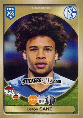Sticker Leroy Sané - FIFA 365: 2016-2017 n. 333 - Panini