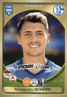 Sticker Alessandro Schöpf - FIFA 365: 2016-2017 n. 333it - Panini