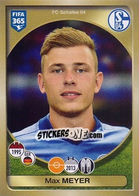 Sticker Max Meyer - FIFA 365: 2016-2017 n. 334 - Panini