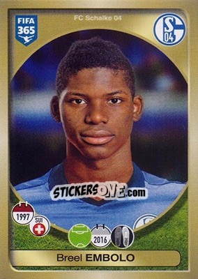 Sticker Breel Embolo - FIFA 365: 2016-2017 n. 335 - Panini