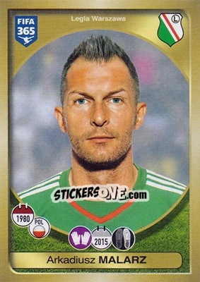 Sticker Arkadiusz Malarz - FIFA 365: 2016-2017 - Panini