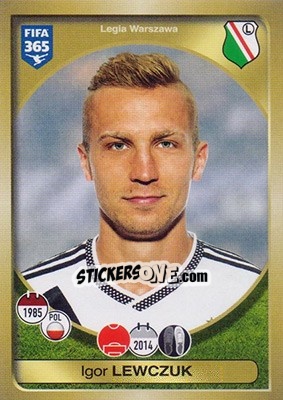 Sticker Igor Lewczuk - FIFA 365: 2016-2017 - Panini