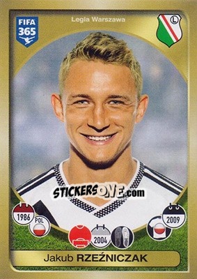 Sticker Jakub Rzeźniczak - FIFA 365: 2016-2017 - Panini