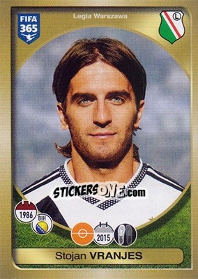 Sticker Stojan Vranjes - FIFA 365: 2016-2017 - Panini