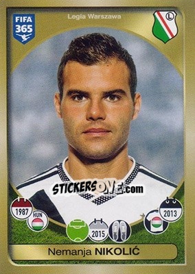 Figurina Nemanja Nikolic - FIFA 365: 2016-2017 - Panini