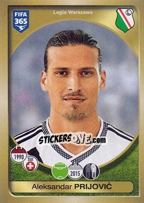Sticker Aleksandar Prijovic - FIFA 365: 2016-2017 n. 351 - Panini