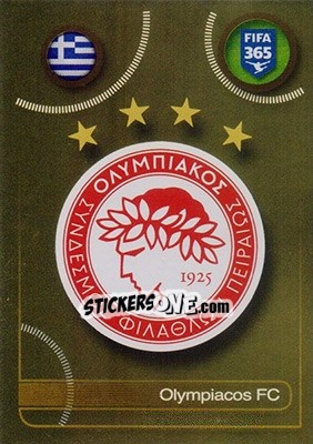 Cromo Olympiacos FC logo - FIFA 365: 2016-2017 - Panini