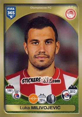 Sticker Luka Milivojevic - FIFA 365: 2016-2017 n. 363 - Panini