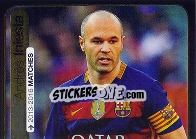 Sticker Andrés Iniesta (FC Barcelona) - FIFA 365: 2016-2017 n. 367 - Panini