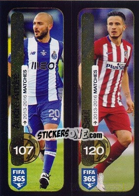 Sticker André André (FC Porto) / Saúl (Atlético de Madrid) - FIFA 365: 2016-2017 - Panini