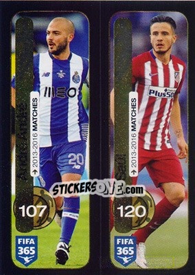 Figurina André André (FC Porto) / Saúl (Atlético de Madrid) - FIFA 365: 2016-2017 - Panini