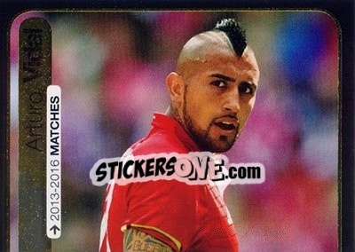 Sticker Arturo Vidal (FC Bayern München) - FIFA 365: 2016-2017 n. 374 - Panini