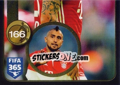 Sticker Arturo Vidal (FC Bayern München) - FIFA 365: 2016-2017 n. 375 - Panini